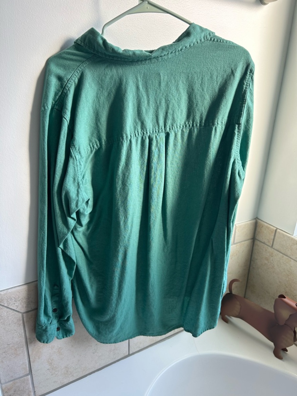 Universal Thread Teal Button-Down Long-Sleeve Shirt - Picture 2 of 2